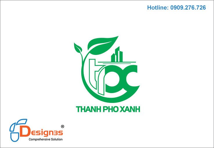thiết kế logo công ty thành phố xanh